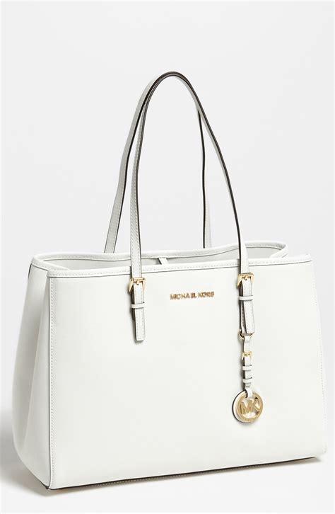 optic white michael kors bag